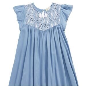 Tucker + Tate Blue Embroidered Tassel Dress - Size 4